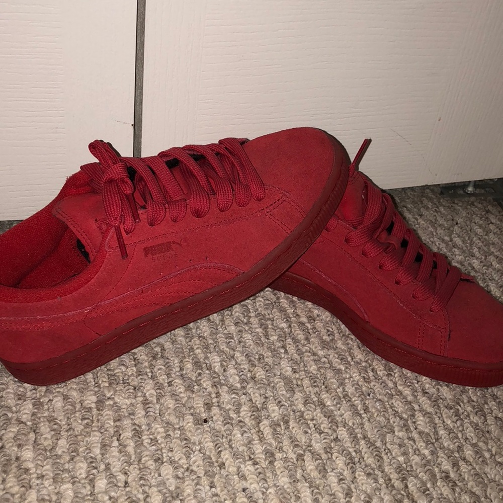 Puma red shoes